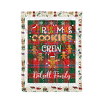 Products Personalized Gift Tartan Plaid Blanket Clan Dalzell With Christmas Cookie Baking Crew Christmas Gift Blanket, Plaid Blanket, Christmas Fleece Blanket, Christmas Blanket, Tartan Blanket, Scottish Blanket, Scotland Blanket, Family Name Blanket, Custom Blanket, Personalized Blanket