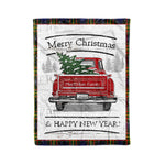 Tartan Blanket Vintage Red Truck with Christmas Tree Family Scottish Clan MacLellan Modern plaid blanket, red plaid blanket, buffalo plaid blanket, green plaid blanket, plaid fleece blanket, blue plaid blanket, red tartan blanket, tartan plaid blanket, black and white plaid blanket, , christmas plaid blanket, orange plaid blanket, tartan plaid throw blanket, pink plaid blanket, brown plaid blanket, buffalo check blanket