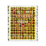Personalized Gift Tartan Plaid Blanket Clan Jardine Yellow With Christmas Cookie Baking Crew Christmas Gift Blanket, Plaid Blanket, Christmas Fleece Blanket, Christmas Blanket, Tartan Blanket, Scottish Blanket, Scotland Blanket, Family Name Blanket, Custom Blanket, Personalized Blanket