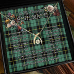 To My Beautiful Soulmate Necklace In Your Eyes I Have Found My Home Clan Wallace Ancient Tartan Wishbone Dancing Necklace