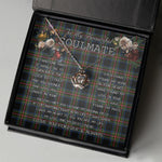 To My Beautiful Soulmate Necklace In Your Eyes I Have Found My Home Clan Denniston Tartan Crown Pendant Necklace