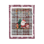Personalized Gift Tartan Plaid Blanket Clan Clayton With Funny Santa Snowman Reindeer Merry Christmas Fleece Blanket, Home Living Room, Plaid Blanket, Tartan Blanket, Scottish Blanket, Buffalo fleece blanket, Christmas Blanket