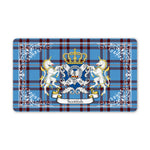 Doormat - Welcome Mat Scottish Elliot Ancient Clan Badge Tartan Door Mat, Plaid Doormat