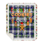 Personalized Gift Tartan Plaid Blanket Clan Gordon Dress Modern With Christmas Cookie Baking Crew Christmas Gift Sherpa Blanket, tartan sherpa blanket,buffalo plaid sherpa blanket,christmas sherpa blanket,Christmas Throw Blanket,green plaid sherpa blanket,green sherpa blanket