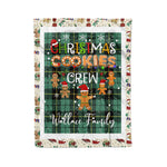 Personalized Gift Tartan Plaid Blanket Clan Wallace Ancient With Christmas Cookie Baking Crew Christmas Gift Blanket, Plaid Blanket, Christmas Fleece Blanket, Christmas Blanket, Tartan Blanket, Scottish Blanket, Scotland Blanket, Family Name Blanket, Custom Blanket, Personalized Blanket