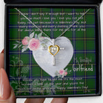 Gift For My Beautiful Girlfriend Necklace Valentine Necklace Clan Henderson Modern Tartan Cross Dancing Necklace Scottish Tartan Jewelry