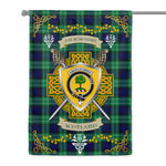 House Flag - Abercrombie Irish Shield Celtic Cross Tartan Garden Flag St Patrick's Day Garden Flag