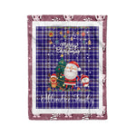 Products Personalized Gift Tartan Plaid Blanket Clan Allardice With Funny Santa Snowman Reindeer Merry Christmas Fleece Blanket