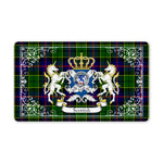Doormat - Welcome Mat Scottish Forsyth Clan Badge Tartan Door Mat, Plaid Doormat
