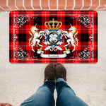 Doormat - Welcome Mat Scottish Cunningham Modern Tartan Door Mat, Plaid Doormat