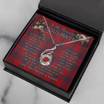 To My Beautiful Soulmate Necklace In Your Eyes I Have Found My Home Clan Leslie Modern Tartan Rising Phoenix Necklace