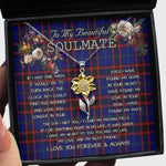 To My Beautiful Soulmate Sunflower Necklace In Your Eyes I Have Found My Home Clan Home Modern Tartan Jewelry For Girlfriend