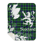 Sherpa Blanket - Tartan Blanket Thistle and Lion Scottish Clan Graham of Montrose Plaid Blanket, plaid sherpa blanket queen,purple sherpa blanket,queen sherpa blanket,queen size sherpa blanket,red sherpa blanket,scottish tartan blankets,sherpa blanket,sherpa christmas blanket
