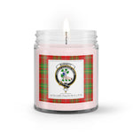 Soy Wax Candle - Buffalo Plaid Candle Clan Crest Badge Burnett Ancient Tartan Plaid Soy Wax Candle, oil candle, candle handmade, wax candle, soy wax, nature wax, natural soy wax, natural soy candles, natural candle