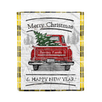 Tartan Blanket Vintage Red Truck with Christmas Tree Family Scottish Clan Barclay plaid blanket, red plaid blanket, buffalo plaid blanket, green plaid blanket, plaid fleece blanket, blue plaid blanket, red tartan blanket, tartan plaid blanket, black and white plaid blanket, , christmas plaid blanket, orange plaid blanket, tartan plaid throw blanket, pink plaid blanket, brown plaid blanket, buffalo check blanket