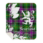 Sherpa Blanket - Tartan Blanket Thistle and Lion Scottish Clan Selkirk Plaid Blanket, plaid sherpa blanket queen,purple sherpa blanket,queen sherpa blanket,queen size sherpa blanket,red sherpa blanket,scottish tartan blankets,sherpa blanket,sherpa christmas blanket