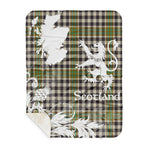 Sherpa Blanket - Tartan Blanket Thistle and Lion Scottish Clan Burns Check Plaid Blanket, plaid sherpa blanket queen,purple sherpa blanket,queen sherpa blanket,queen size sherpa blanket,red sherpa blanket,scottish tartan blankets,sherpa blanket,sherpa christmas blanket
