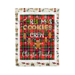 Personalized Gift Tartan Plaid Blanket Clan Christie With Christmas Cookie Baking Crew Christmas Gift Blanket, Plaid Blanket, Christmas Fleece Blanket, Christmas Blanket, Tartan Blanket, Scottish Blanket, Scotland Blanket, Family Name Blanket, Custom Blanket, Personalized Blanket
