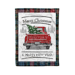 Tartan Blanket Vintage Red Truck with Christmas Tree Family Scottish Clan Comyn plaid blanket, red plaid blanket, buffalo plaid blanket, green plaid blanket, plaid fleece blanket, blue plaid blanket, red tartan blanket, tartan plaid blanket, black and white plaid blanket, , christmas plaid blanket, orange plaid blanket, tartan plaid throw blanket, pink plaid blanket, brown plaid blanket, buffalo check blanket