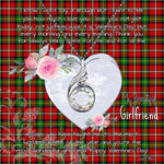 Rising Phoenix Necklace - Valentine Necklace Clan Fairlie Tartan Gift for Girlfriend, Gift for My Wife Rising Phoenix Necklace