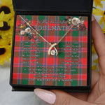 To My Beautiful Soulmate Necklace In Your Eyes I Have Found My Home Clan Dalzell Tartan Wishbone Dancing Necklace