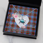 Sea Turtle Necklace Gift for My Beautiful Girlfriend Valentines Necklace Clan Spalding Tartan Blue Turtle Necklace