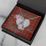 Rising Phoenix Necklace - Valentine Necklace Clan Prince of Rothesay Tartan Gift for Girlfriend, Gift for My Wife Rising Phoenix Necklace