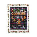 Personalized Gift Tartan Plaid Blanket Clan Nairn With Christmas Cookie Baking Crew Christmas Gift Blanket, Plaid Blanket, Christmas Fleece Blanket, Christmas Blanket, Tartan Blanket, Scottish Blanket, Scotland Blanket, Family Name Blanket, Custom Blanket, Personalized Blanket