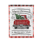 Tartan Blanket Vintage Red Truck with Christmas Tree Family Scottish Clan Renton plaid blanket, red plaid blanket, buffalo plaid blanket, green plaid blanket, plaid fleece blanket, blue plaid blanket, red tartan blanket, tartan plaid blanket, black and white plaid blanket, , christmas plaid blanket, orange plaid blanket, tartan plaid throw blanket, pink plaid blanket, brown plaid blanket, buffalo check blanket