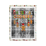 Personalized Gift Tartan Plaid Blanket Clan Glen Grey With Christmas Cookie Baking Crew Christmas Gift Blanket, Plaid Blanket, Christmas Fleece Blanket, Christmas Blanket, Tartan Blanket, Scottish Blanket, Scotland Blanket, Family Name Blanket, Custom Blanket, Personalized Blanket