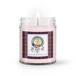Soy Wax Candle - Buffalo Plaid Candle Clan Badge Broun Tartan Plaid Soy Wax Candle, oil candle, candle handmade, wax candle, soy wax, nature wax, natural soy wax, natural soy candles, natural candle