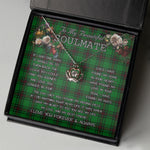 To My Beautiful Soulmate Necklace In Your Eyes I Have Found My Home Clan Halkett Tartan Crown Pendant Necklace