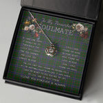 To My Beautiful Soulmate Necklace In Your Eyes I Have Found My Home Clan Ogilvie Hunting Tartan Crown Pendant Necklace