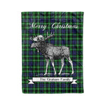 Tartan Blanket With Moose Clan Graham of Montrose Plaid Blanket Tartan Plaid Fleece Blanket, Christmas Blanket, tartan blanket, plaid blanket, red plaid blanket, buffalo plaid blanket, green plaid blanket, plaid fleece blanket, blue plaid blanket, red tartan blanket, tartan plaid blanket, black and white plaid blanket, christmas plaid blanket, orange plaid blanket, tartan plaid throw blanket, pink plaid blanket, brown plaid blanket, buffalo check blanket