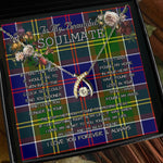 To My Beautiful Soulmate Necklace In Your Eyes I Have Found My Home Clan Whitelaw Modern Tartan Wishbone Dancing Necklace