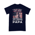 Scotstee Shop - Veteran 365 Papa Veteran Fathers Day Gift Men 4th Of July Shirt