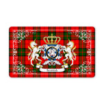 Doormat - Welcome Mat Scottish Dunbar Modern Tartan Door Mat, Plaid Doormat