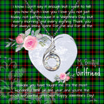 Rising Phoenix Necklace - Valentine Necklace Clan Douglas Hunting Tartan Gift for Girlfriend, Gift for My Wife Rising Phoenix Necklace