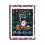 Personalized Gift Tartan Plaid Blanket Clan MacDonald Of The Isles  Modern With Funny Santa Snowman Reindeer Merry Christmas Fleece Blanket, Home Living Room, Plaid Blanket, Tartan Blanket, Scottish Blanket, Buffalo fleece blanket, Christmas Blanket