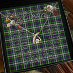 To My Beautiful Soulmate Necklace In Your Eyes I Have Found My Home Clan Farquharson Tartan Wishbone Dancing Necklace