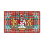 Doormat - Tartan Door Mat The Family Dunbar Ancient Welcome Mat, Plaid Doormat Scottish