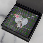 Rising Phoenix Necklace - Valentine Necklace Clan Strange of Balcaskie Tartan Gift for Girlfriend, Gift for My Wife Rising Phoenix Necklace