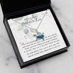 Mother-In-Law Necklace, Best Mother In Law Birthday Necklace, To My Mother In Law Mother's Day Sea Turtle Necklace