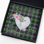 Gift For My Beautiful Girlfriend Necklace Valentine Necklace Clan Farquharson Tartan Cross Dancing Necklace Scottish Tartan Jewelry