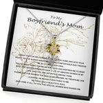 Sunflower Pendant Necklace - Mom Necklace, Mother-In-Law Necklace, To My Boyfriend's Mom Necklace, Gift For Boyfriend's Mom Mother's Day Necklace
