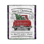 Tartan Blanket Vintage Red Truck with Christmas Tree Family Scottish Clan Malcolm plaid blanket, red plaid blanket, buffalo plaid blanket, green plaid blanket, plaid fleece blanket, blue plaid blanket, red tartan blanket, tartan plaid blanket, black and white plaid blanket, , christmas plaid blanket, orange plaid blanket, tartan plaid throw blanket, pink plaid blanket, brown plaid blanket, buffalo check blanket