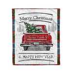 Tartan Blanket Vintage Red Truck with Christmas Tree Family Scottish Clan Trotter plaid blanket, red plaid blanket, buffalo plaid blanket, green plaid blanket, plaid fleece blanket, blue plaid blanket, red tartan blanket, tartan plaid blanket, black and white plaid blanket, , christmas plaid blanket, orange plaid blanket, tartan plaid throw blanket, pink plaid blanket, brown plaid blanket, buffalo check blanket