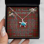 Sea Turtle Necklace To My Beautiful Soulmate Necklace In Your Eyes I Have Found My Home Clan MacAlister of Skye Tartan Blue Turtle Necklace, Valentine Necklace Gift for Girlfriend Clan Mitchell Ancient Tartan Sunflower Pendant Necklace, Scottish Tartan Jewelry, valentine necklace, necklace girlfriend, necklace for wife, cute necklaces for girlfriend, jewelry for girlfriend, to my soulmate necklace, to my future wife necklace