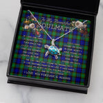 Sea Turtle Necklace To My Beautiful Soulmate Necklace In Your Eyes I Have Found My Home Clan Sempill Tartan Blue Turtle Necklace
