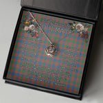 To My Beautiful Soulmate Necklace In Your Eyes I Have Found My Home Clan MacIntyre Ancient Tartan Crown Pendant Necklace